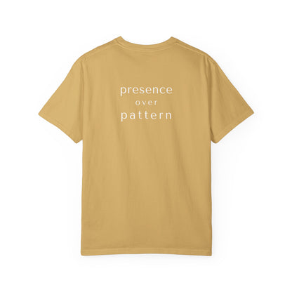 presence over pattern tee