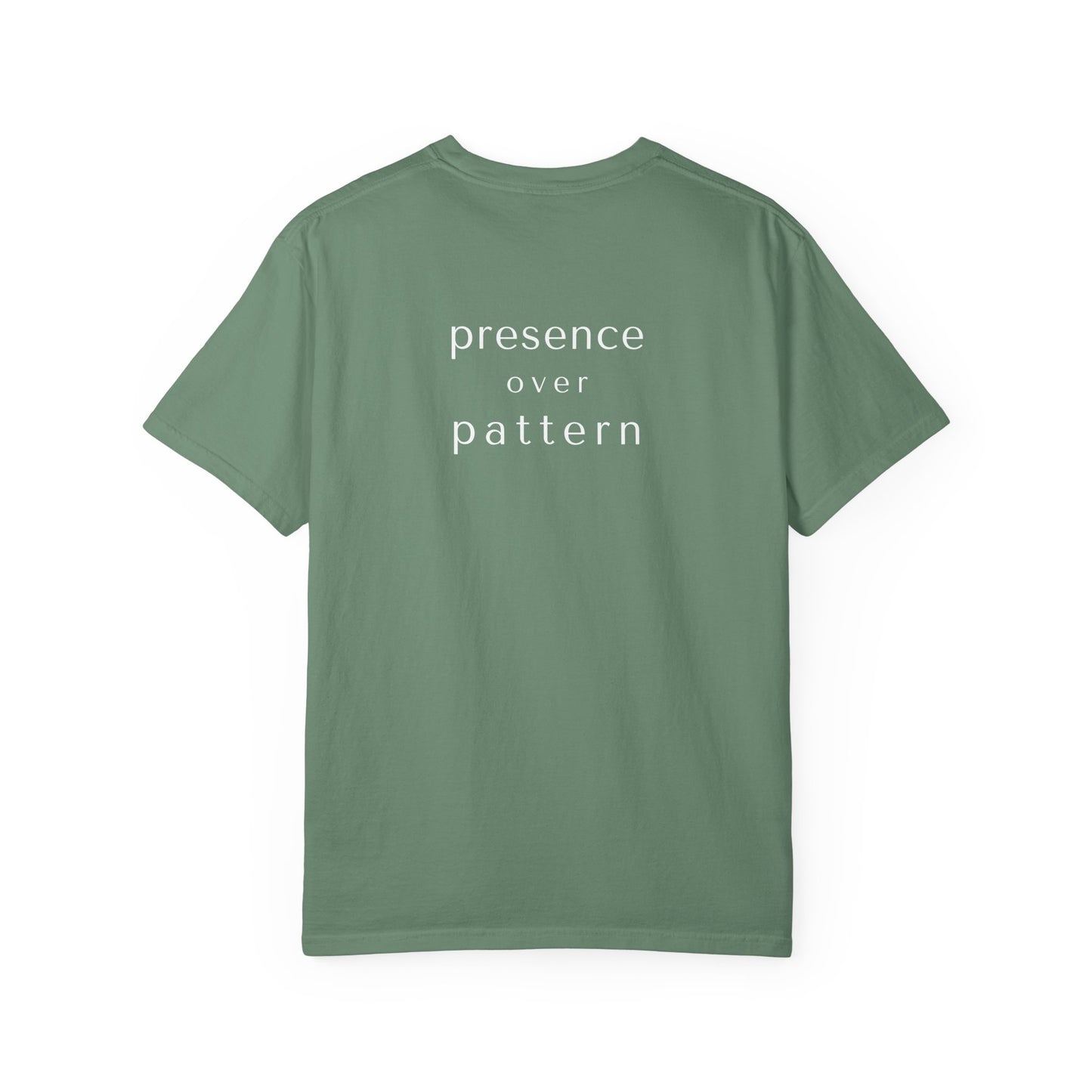 presence over pattern tee