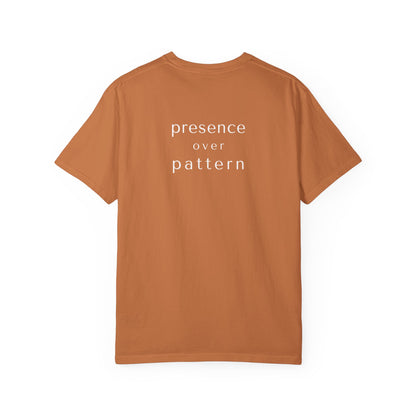presence over pattern tee