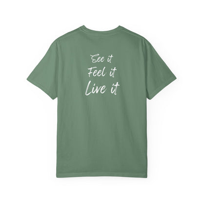 see feel live tee